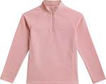 Bluza polarowa dla dziewczynki 4F jasnoróżowa HJZ21 JBIDP001A 56S