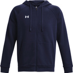 Bluza męska Under Armour Rival Fleece FZ Hoodie granatowa 1379767 410