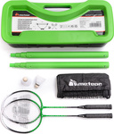 Zestaw do badmintona 2 x rakieta 2 x lotka, siatka Meteor 20078