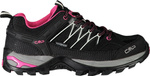Buty trekkingowe turystyczne wodoodporne damskie CMP Rigel Low czarno-różowe 3Q5445661UE