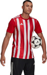 Koszulka męska adidas Striped 21 Jersey czerwono-biała GN7624