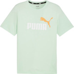 Koszulka męska Puma ESS  2 Col Logo Tee miętowa 586759 88
