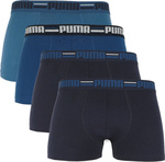 Bokserki męskie Puma Brand Elastic 4pak granatowe/niebieskie 938197 02