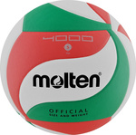 Piłka siatkowa Molten V5M4000-X/DE biało-czerwono-zielona