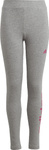 Legginsy dla dzieci adidas Essentials Linear Logo szare IC3580