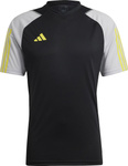 Koszulka męska adidas Tiro 23 Competition Jersey czarno-szara HU1295