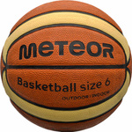 Piłka koszykowa Meteor Cellular 6 brązowo-kremowa 10101