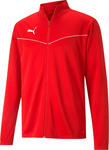 Bluza męska Puma teamRISE Training Poly Jacket czerwona 657392 01