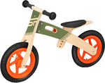 Rowerek biegowy Spokey Woo Ride Duo pomarańczowo-zielony 940905