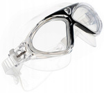 Okularki pływackie maska dla dorosłych Aquawave Fliper przezroczysto-czarna