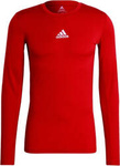 Koszulka męska adidas Compression Long Sleeve Tee czerwona GU7336