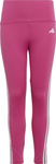 Legginsy dla dzieci adidas Essentials Aerorady 3-Stripes High-Waisted Tights różowe HR5790