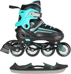 Łyżworolki rolki łyżwy z wymienną płozą hokejową 2w1 Nils Extreme rozmiar L (39-43)