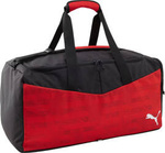 Torba sportowa treningowa podróżna Puma individualRISE Medium czerwono-czarna 90578 03
