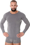 Bluza termoaktywna męska Brubeck Comfort Wool szara LS11600