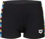 Dziecięce Bokserki Kąpielowe Boy's Arena Racing Stripe Swim Short  black/mood indigo rozmiar 14-15 [cze]