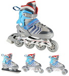 Łyżworolki z wymienną płozą hokejową rolki wrotki 4w1 Nils Extreme NH18192 rozmiar L 39-43)