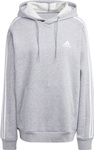 Bluza męska adidas Essentials Fleece 3-Stripes Hoodie szara IJ6474