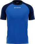 Koszulka treningowa Givova Capo MC niebiesko-granatowa MAC03 0204