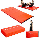 Materac gimnastyczny składany HMS Premium MGS01 2400x1200 mm czerwony