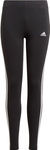 Legginsy dla dzieci adidas Essentials 3 Stripes czarne GN4046