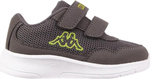 Buty sportowe szkolne miejskie dziecięce Kappa Cracker II szaro-limonkowe 280009M 1633