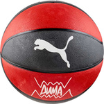 Piłka do koszykówki koszykowa Puma teamJAWS Basketball czerwono-czarna 84688 02