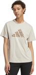 Koszulka damska adidas Animal Graphic beżowa JM4423