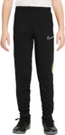 Spodnie dla dzieci Nike NK Df Academy Trk Pnt Kp FPp Jb czarno-żółte CZ0973 011
