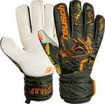 Rękawice bramkarskie Reusch Attrakt Grip Finger Support zielone 5370010 5556