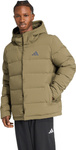Kurtka męska adidas Helionic Climawarm Hoodie oliwkowa JX0580