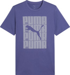 Koszulka męska Puma Graphics Wording Tee niebieska 684825 46