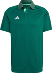 Koszulka męska adidas Tiro 23 Competition Polo zielona HU1345
