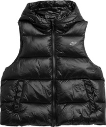 Kamizelka damska puchowa 4F F092 czarna 4FSS23TDJAF092 20S
