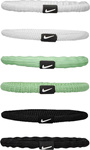 Gumki do włosów Nike Flex 6 szt. biało-zielono-czarne N1009194130OS