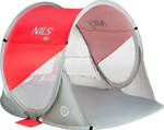 Namiot plażowy samorozkładający Nils Camp NC3142 czerwono-szary
