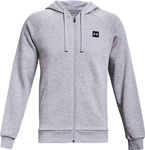 Bluza męska Under Armour Rival Fleece FZ Hoodie jasnoszara 1357111 011