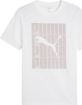 Koszulka męska Puma Graphics Wording Tee biała 684825 02