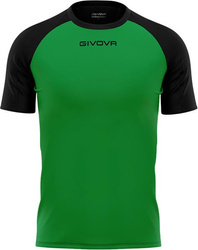 Koszulka Givova Capo MC MAC03 1310 zielono-czarna