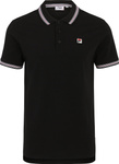 Koszulka męska polo Fila Lubbeek czarna FAM0898 80010