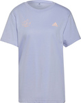 Koszulka damska adidas Signature Tee fioletowa GV1344