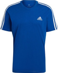 Koszulka męska adidas Essentials 3-Stripes Tee niebieska HE4410