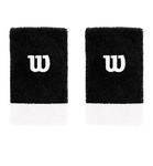 Frotka na rękę Wilson Extra Wide Wristband OSFA 2 szt. czarno-białe WRA733519