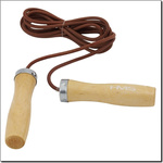 Skakanka skórzana   drewniana rączka HMS SK07