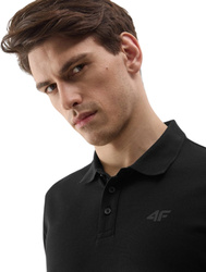 Koszulka męska polo 4F M130 czarna 4FWSS24TPTSM130 20S