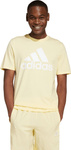 Koszulka męska adidas Essentials Single Jersey Big Logo Tee żółta IX0135