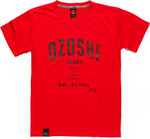 Koszulka męska Ozoshi Atsumi czerwona TSH O20TS007