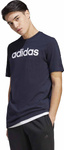 Koszulka męska adidas Essentials Single Jersey Linear Embroidered Logo Tee granatowa IC9275