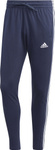 Spodnie męskie adidas Essentials Single Jersey Tapered Open Hem 3-Stripes granatowe IC0045