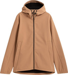 Kurtka przejściowa softshell z kapturem męska Outhorn membrana 5000 jasny brąz HOZ21 SFM600 82S